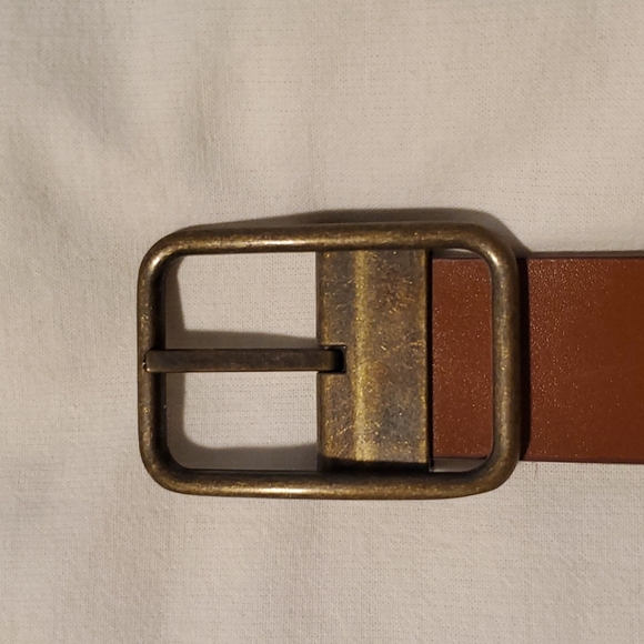 Brown leather belt - Picture 4 of 6